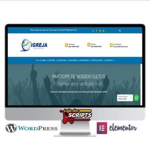 Site Para Igrejas Modelo Nobre - COD-3537