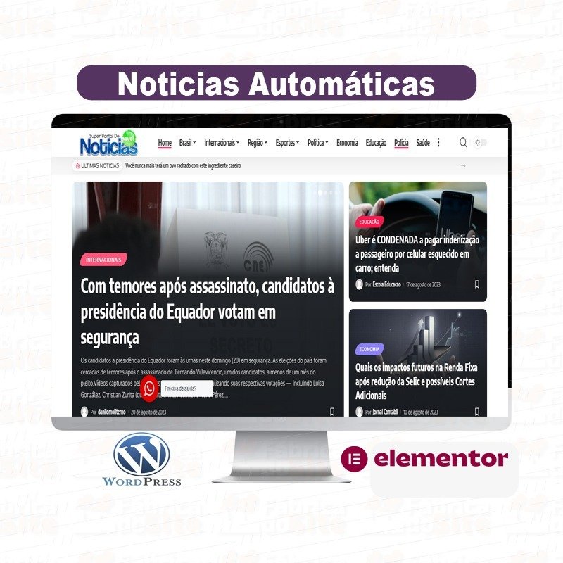 Portal de Noticias Automáticas  Gold -COD-1212